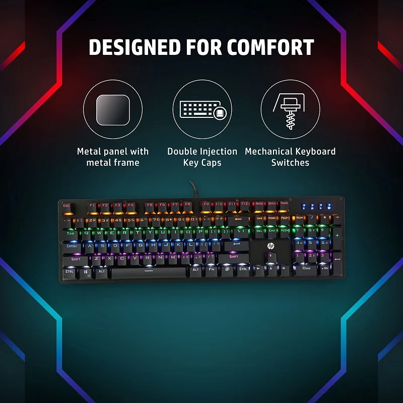 HP GK100 メカニカルゲーミングキーボード バックライト　5枚 美品 HP GK100 メカニカルゲーミングキーボード バックライト - メルカリ