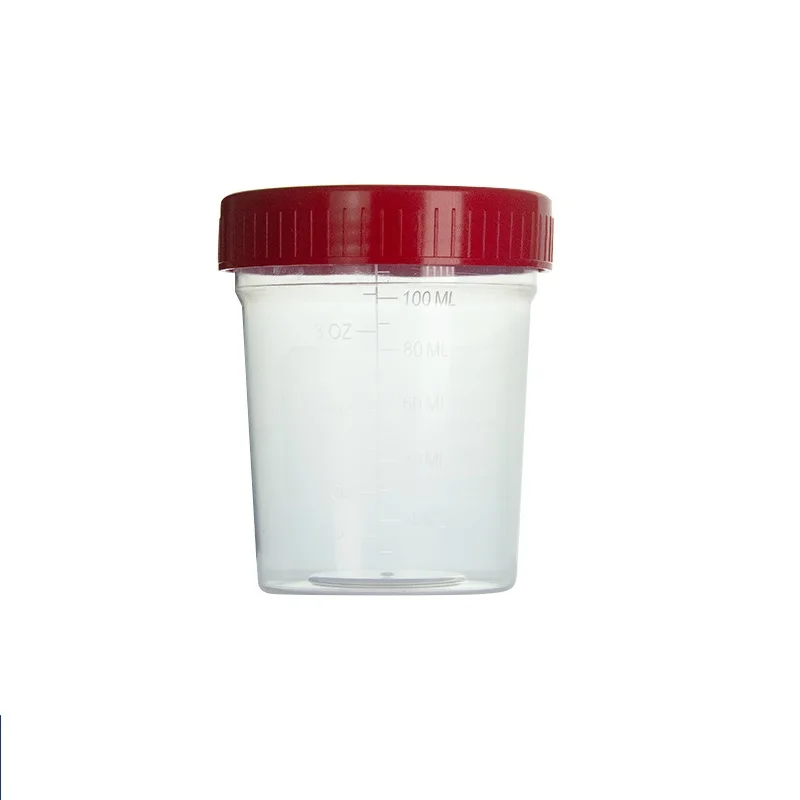 30ml 40ml 60ml 100ml 120ml Disposable Urine Specimen Urine Container Stool Cup for lab tested factory