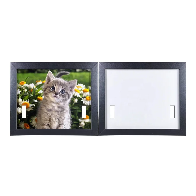 DIY Design Customized Logo Dog Collar Holder Picture Slate Sublimation Blank Pet Memorial Photo Frame