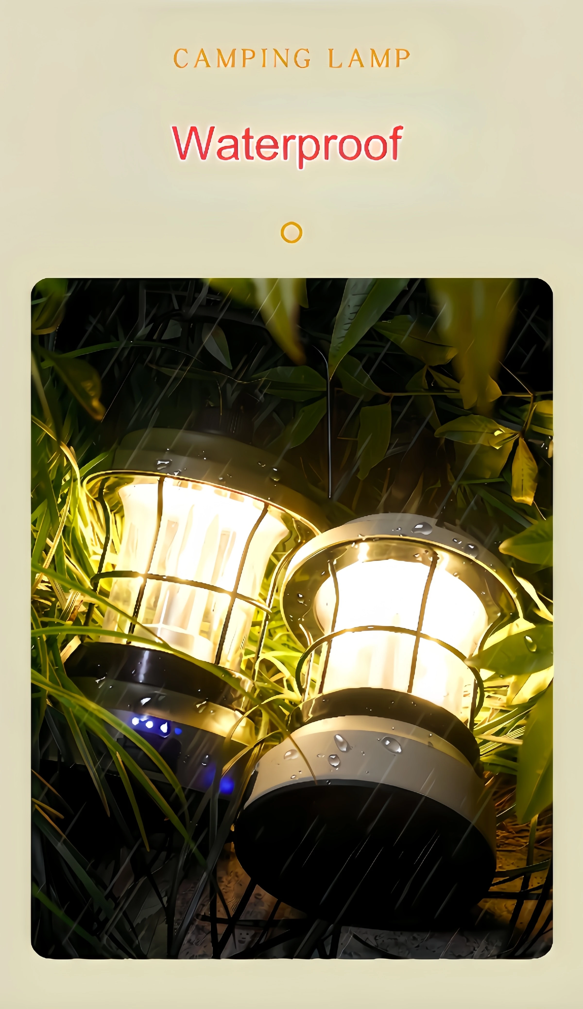 Retro USB-C Camping Lantern Power Bank Emergency Light Battery Indication Flashlight Portable Vintage  LED Warm Dim Tent Lamp