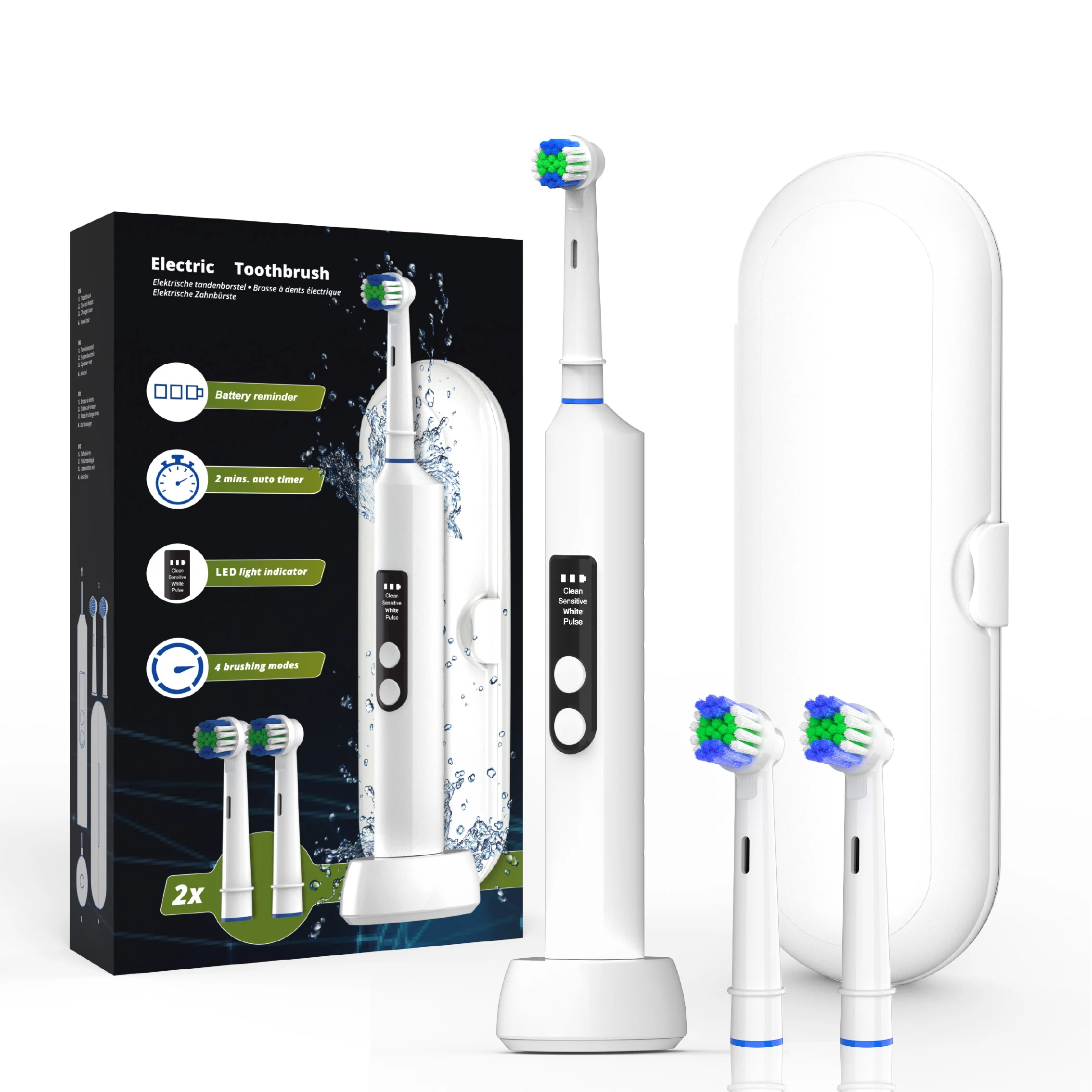 Wholesale OEM&ODM High Quality Travel Wireless Charging  Rotating custom electric toothbrushes with logo manufacture