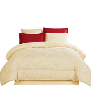 Middle East Solid Color Microfiber Woven Fabric Bedding Sheet Comforter Sets