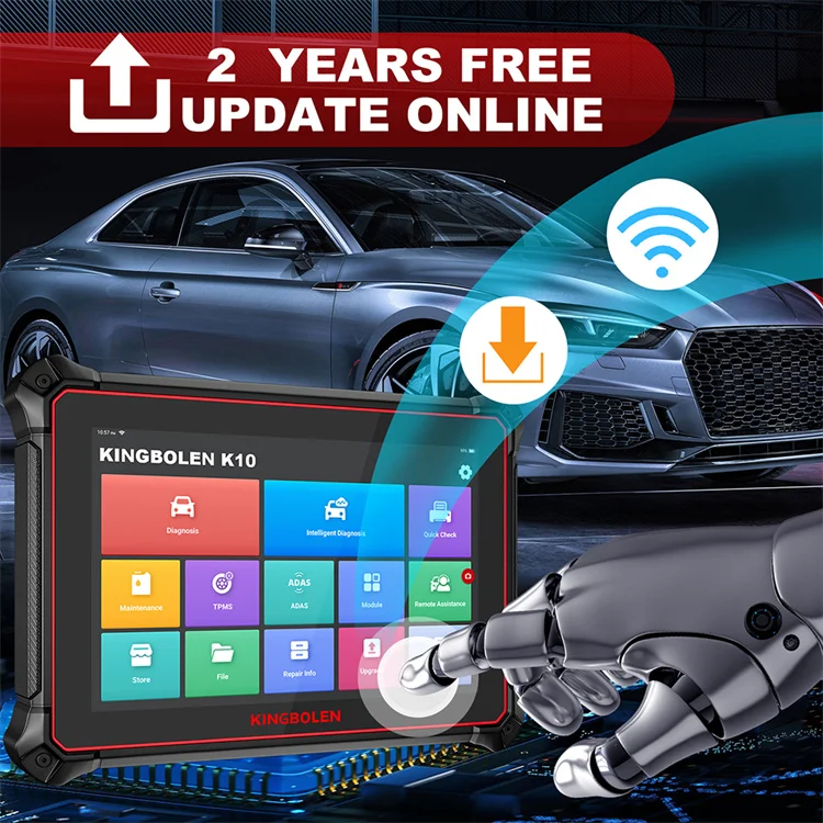 KINGBOLEN K10 Full Systems Bidirectional Scan Tool, Bluetooth  Obd2 Scanner Topology Map, 41+ Reset Functions, ECU Coding, ADAS  Calibration, Key Matching, VAG Guided Function, 2 Years Free Update :  Automotive