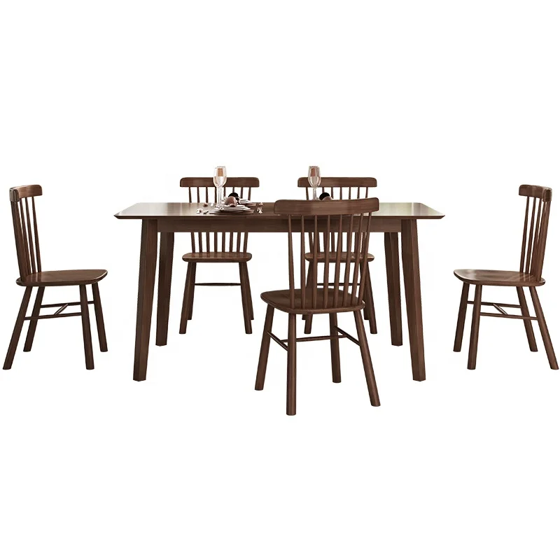 Обеденный стол и стулья из массива дерева, мебель для столовой/мебель для ресторана, мебель для ресторана, современный набор для ресторана 3 года