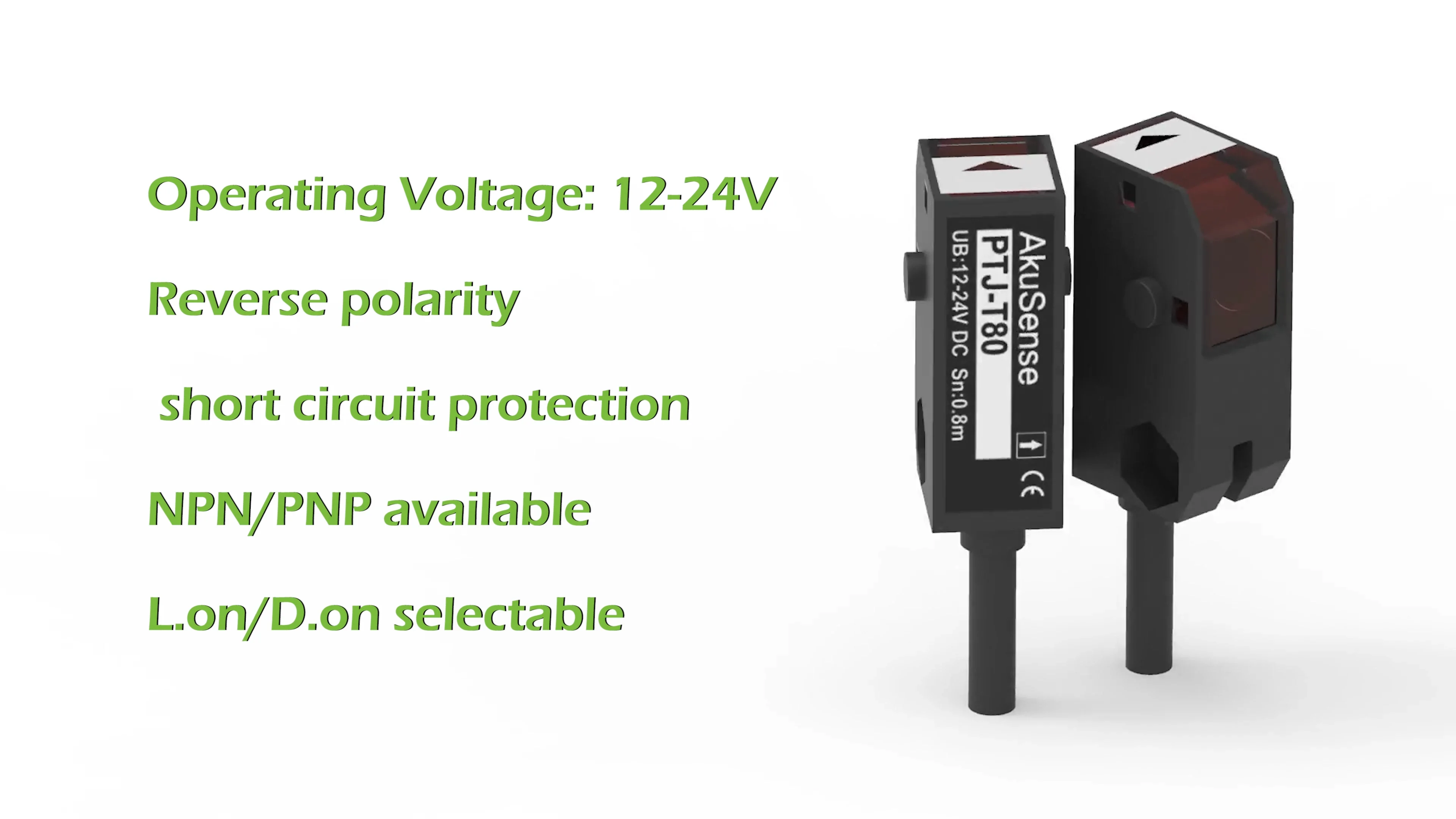 Akusense Ptj Series Industrial Motion Sensor Opaque Object Detection