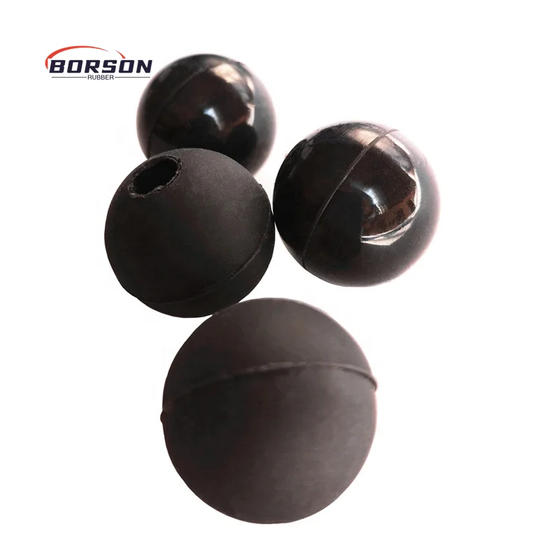 25 mm Customized  Rubber Ball with Hole Silicone Drum Mallet/beater Balls Customize NBR Epdm 30MM Natural Balls With Half Hole