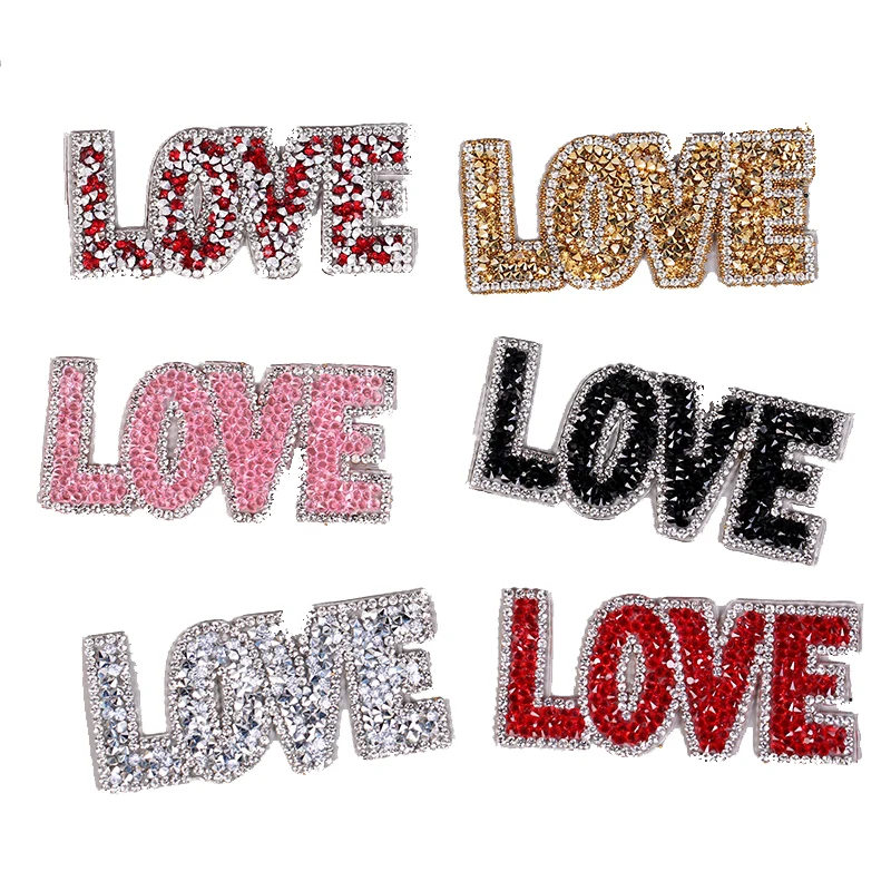 Royal ready design free sample White crown rhinestone heat logo iron on patches for clothing