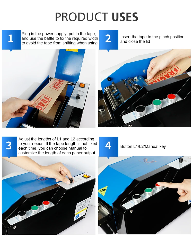 Quality Electric Paper Tape Dispenser Wateractivated Electric Tape