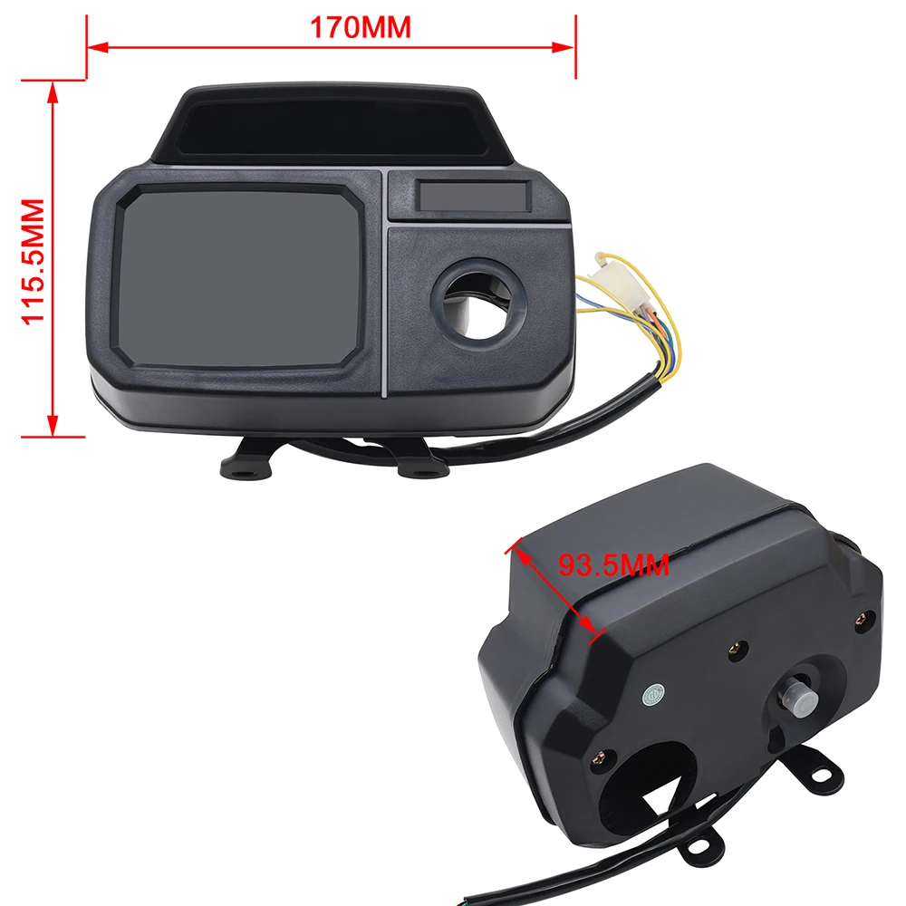 2024 Digital Motorcycle Speedometer Dashboard With 14000 RPM Tachometer for SUZUKI AX100 100cc AX 100