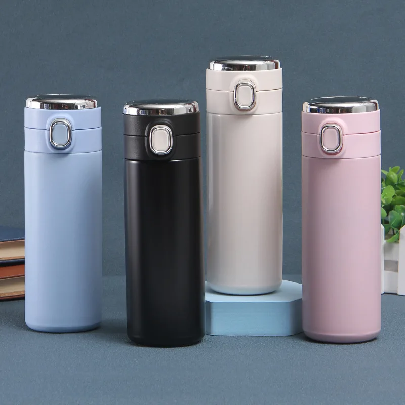 Thermos, thermos à café numérique, 420 ml en acier