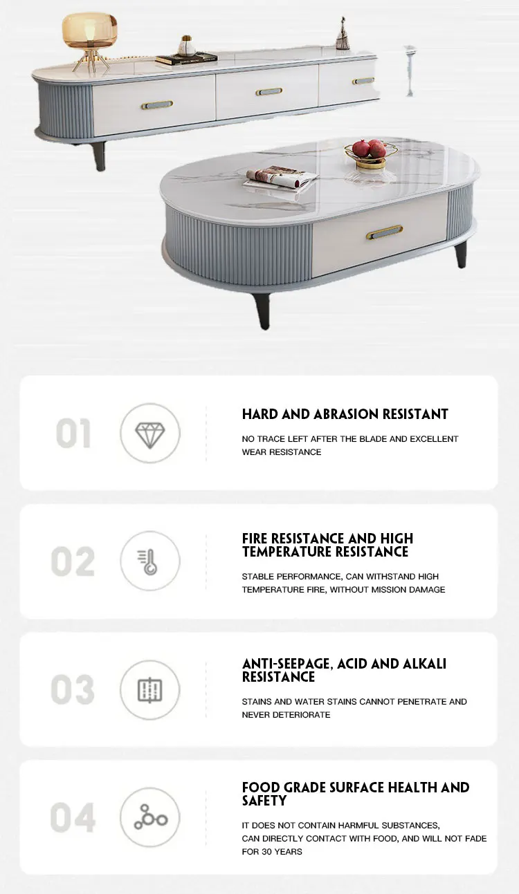 Modern Tv Stand Coffee Table Set Luxury Living Room Storage Furniture Tv Buy