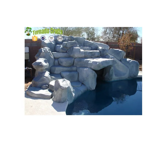 New Design Artificial Rock Waterfall Made Of Fiberglass Buy