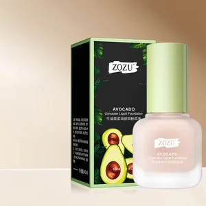OEM ZOZU Private Label Avocado Whitening Long Lasting Moizturizing Skin Deep Moisturizing Makeup Foundation