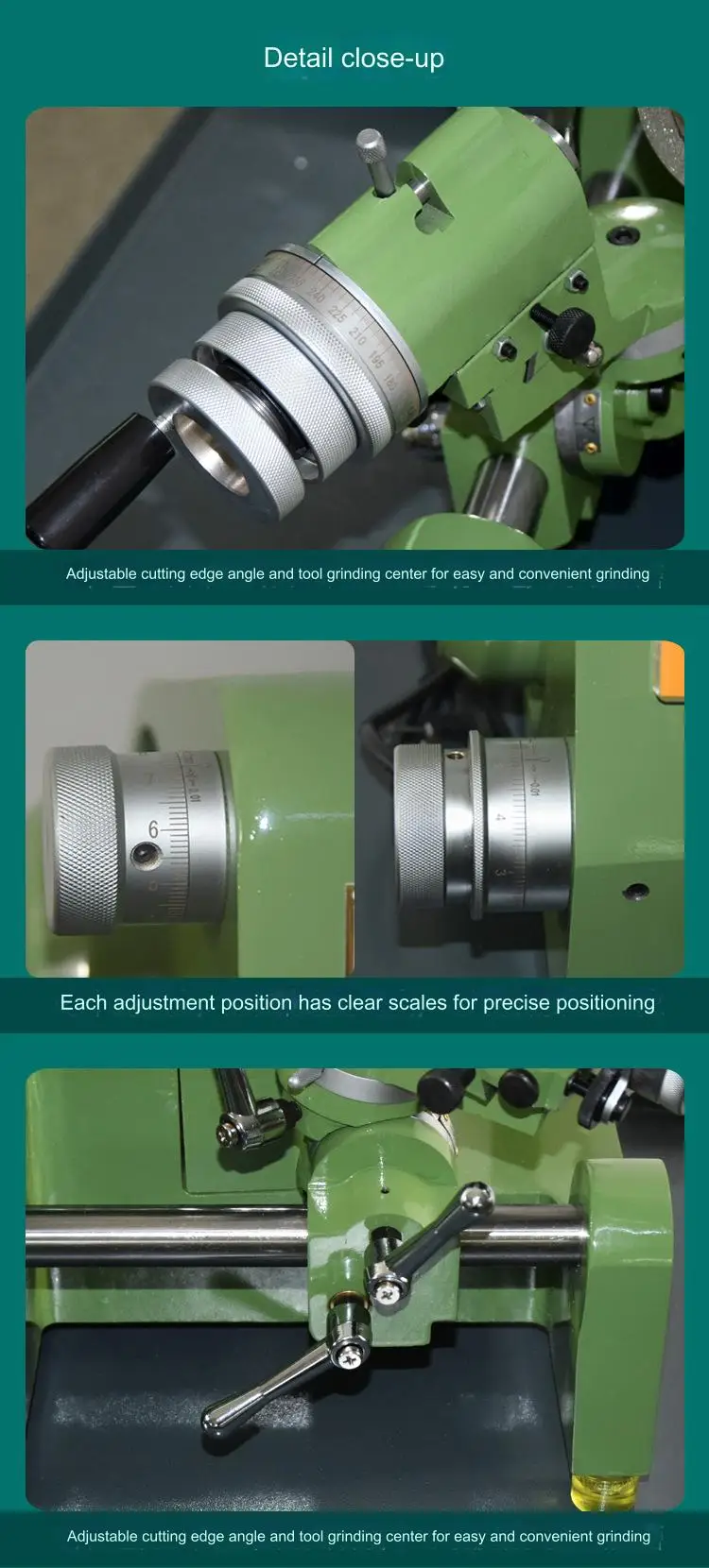 Precision Multifunctional Tool Grinder Universal Angle Drill Milling Cutter Turning Tool Grinding