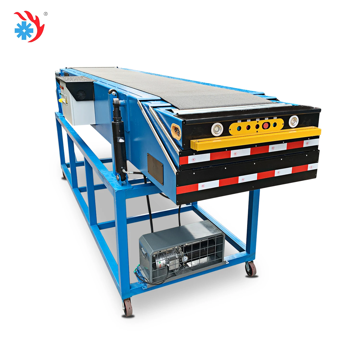 Customized Extendo Belt Telescopic Truck Loading Conveyor Hydraulic Telescopic Belt Conveyor for Warehouse
