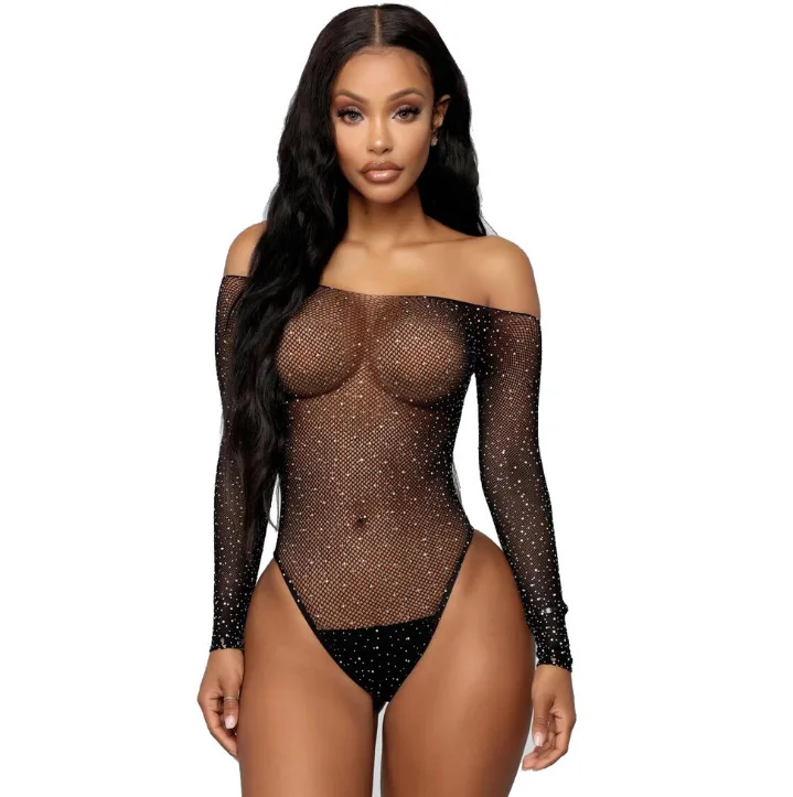 Women Lingerie Fishnet Bodysuit Sexy Mesh