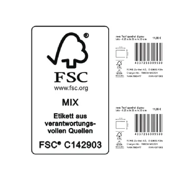 Removable SKU Sticker Adhesive Tape Product EAN FSC Barcode Label