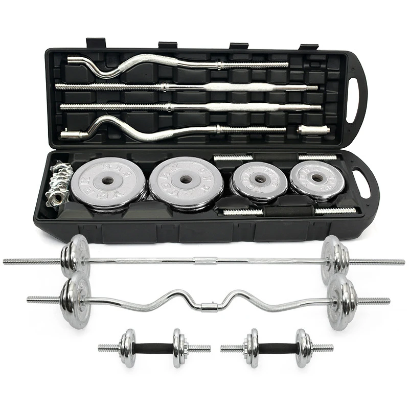 Factory Price Cheapest Automatic Adjustable Dumbbells Barbell Set 55KG Home Gym Workout Standard Dumbbell Set