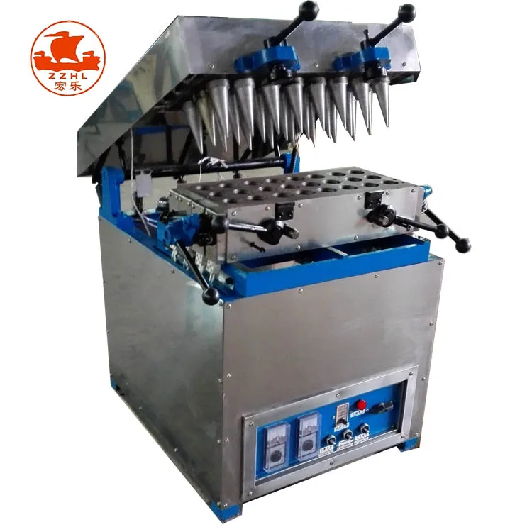 Máquina de Galletas de Cono de Vaquita de Crema Helada Máquina de Horneado de Conos de Crema Helada