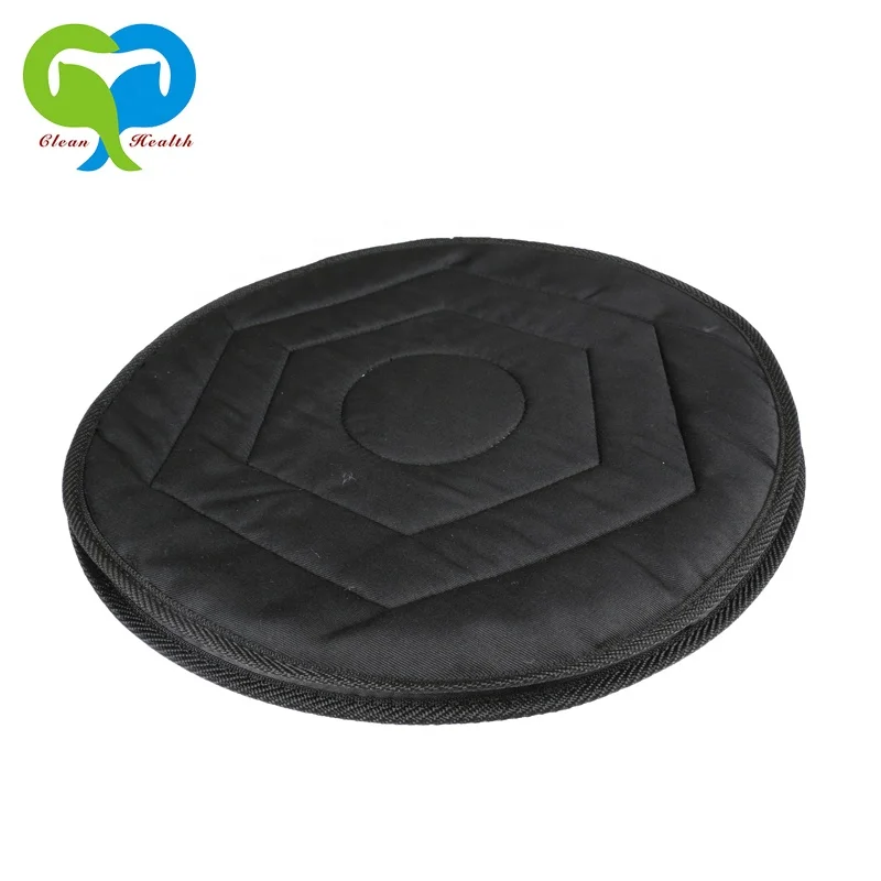 Черный мягкий удобный Ткань 360 градусов поворотное сиденье Подушка офисное кресло автомобиля