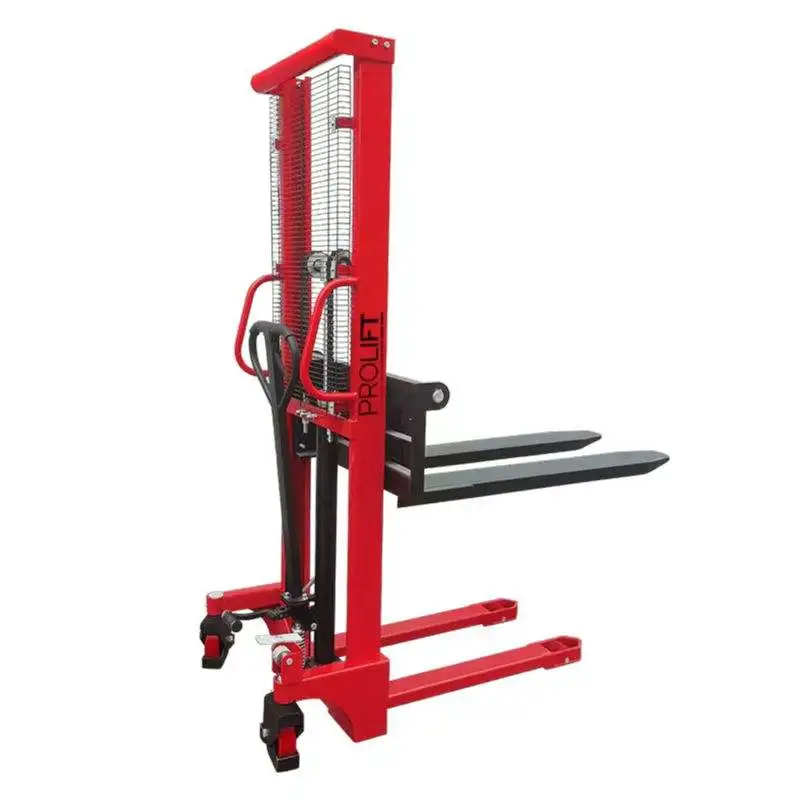 Handling Equipment 1000kg Hand Hydraulic Manual Forklift Manual Pallet Stacker