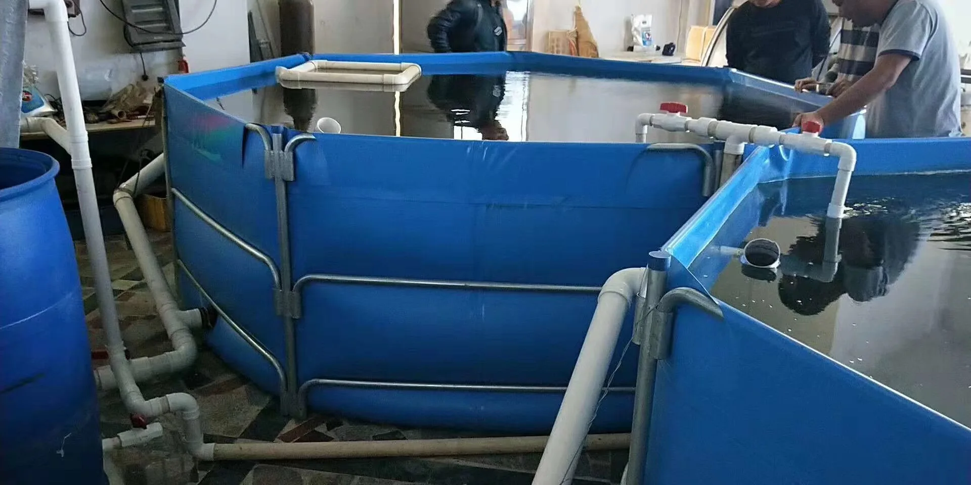 Large 9500-Liter Bio Flock Poly Tank for Indoor Shrimp & Lobster Farming Aquaculture Water Tank Manufacturing Equipment