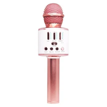 Q9 Mini Wireless Bluetooth Karaoke Microphone Speaker Home KTV USB