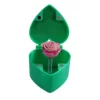 Caja verde - Rosas rosa melocotón