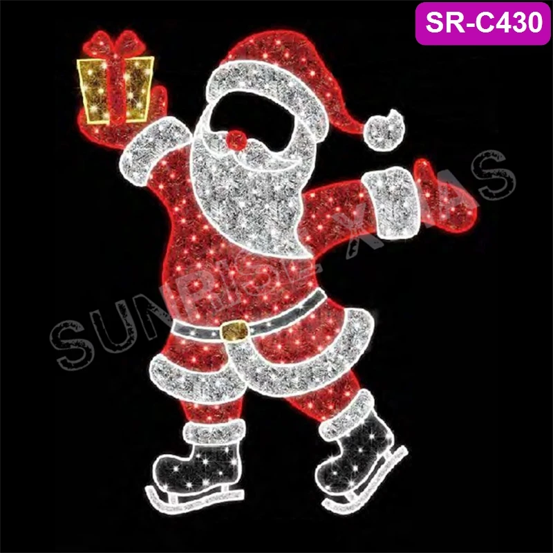 Design Large LED Lighting Outdoor and Indoor Decorations Christmas Halloween Festival Photo Shoot 2D Selfie Motif Light
