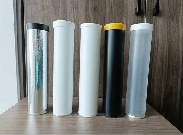400g/400ml Empty Grease Cartridge Purpose Grease Tube Base Oil Plastic Tube Cartridge For Grease