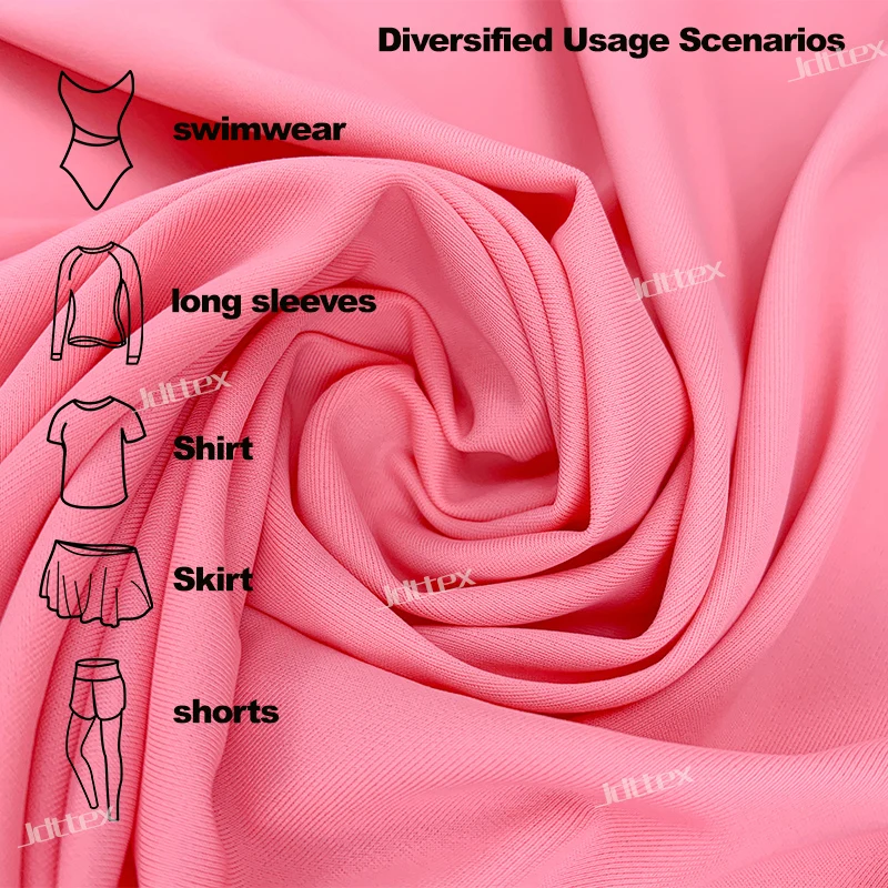 Jdttex Biflex 80 Nylon Tricot 4 Way Stretch Spandex Nylon Fabric for Swimwear details