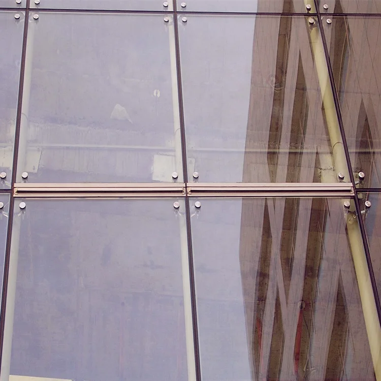 Spider Claws Point Supporting Glass Curtain Wall Building Facade Metal Structure Construction Glass Curtain Wall