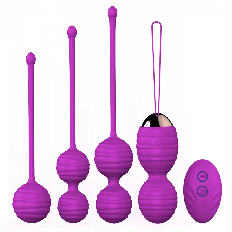 Vagina Muscle Tightening Kegel Balls Set, Wireless Remote Vibrator Stimulator Biofeedback Trainer Pelvic Floor Exerciser Vagina Muscle Tightening Kegel Balls Set, Wireless Remote Vibrator Stimulator Biofeedback Trainer Pelvic Floor Exerciser