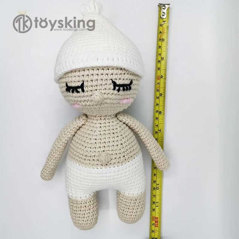 
ToysKing Kawaii вязанная крючком фабрика детская вязанная крючком кукла ручной работы мягкие игрушки амигуруми новые детские игрушки подарок черная кукла 