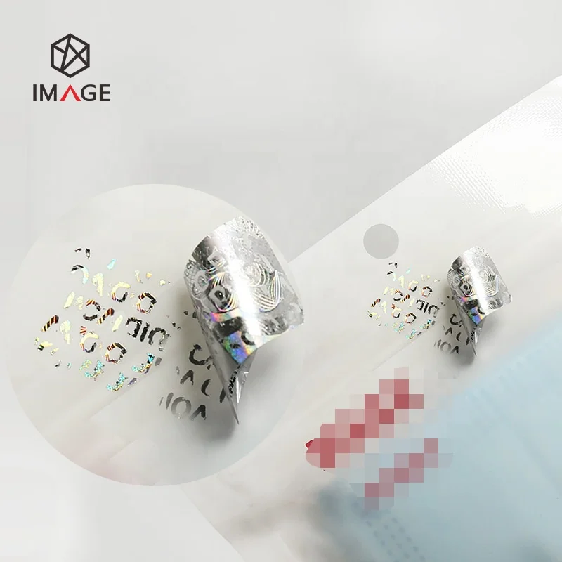 Custom QR Code Serial Number Hologram Sticker for Products Packaging Application