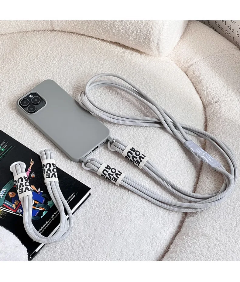 Suitable For IPhone 15 Phone Case New Crossbody Strap Iphone 14 Pro Max Niche High Sensitivity_voghion.com