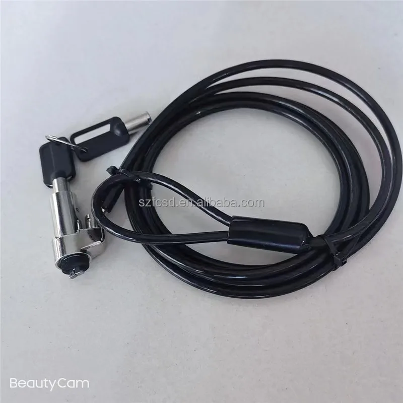 Keyed Laptop/desktop Security Cable Lock Wedge Slot Computer Anti