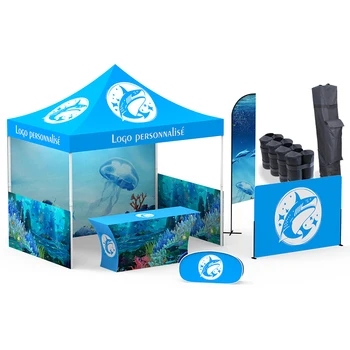 CATC Folding Trade Show Tent Waterproof Dacron Gazebo Outdoor Exhibition Events Rainy Day Protection Advertising Inflatable