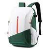 White with green