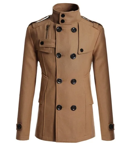 Double Breasted Classic Long jackets Winter Trench Coat for Men Plus Size Men's Jackets_voghion.com