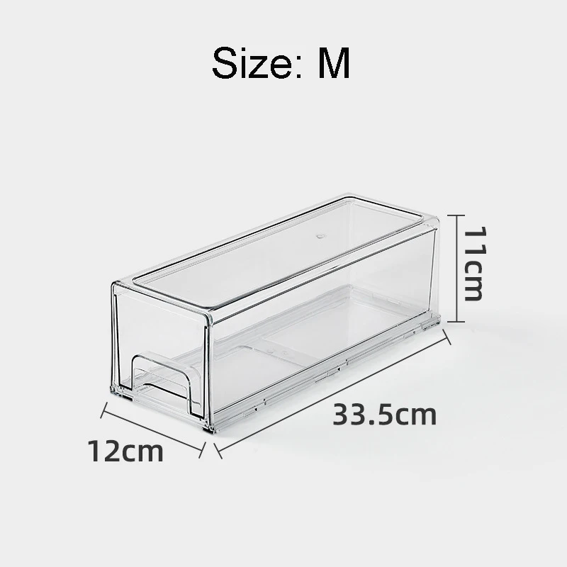 Wholesale Pull-out Drawer Pantry Container Stackable Transparent ...