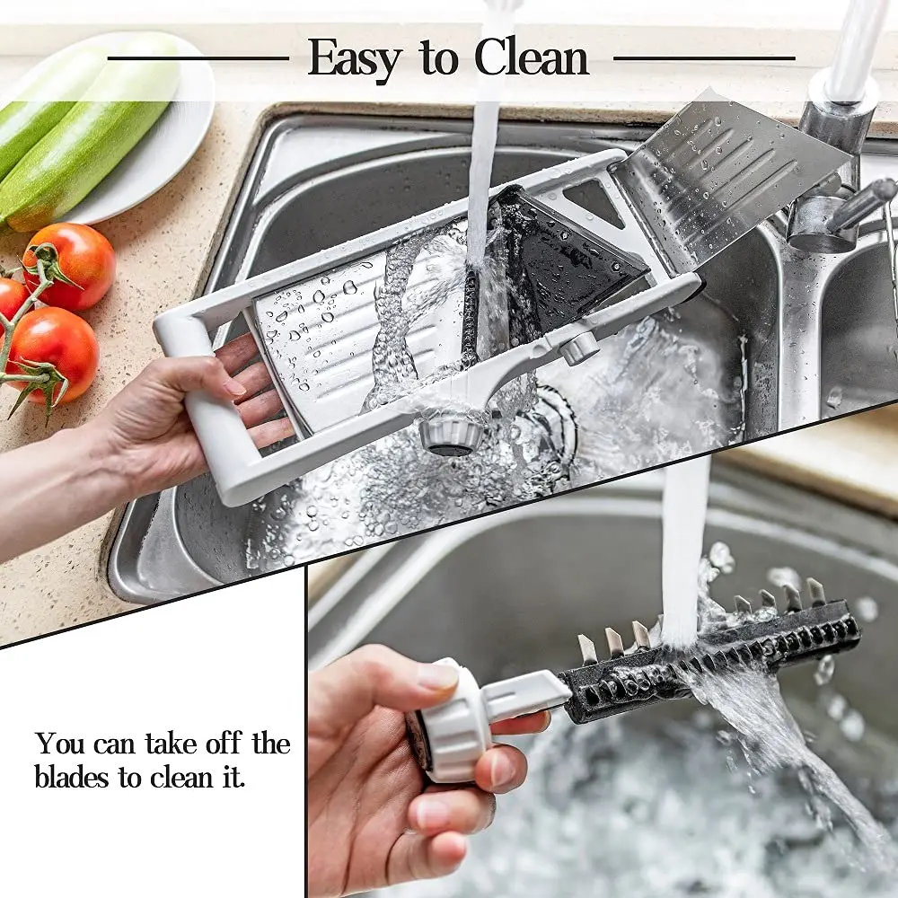 Adjustable Mandoline Food Slicer, Lychee Stainless Steel Vegetable