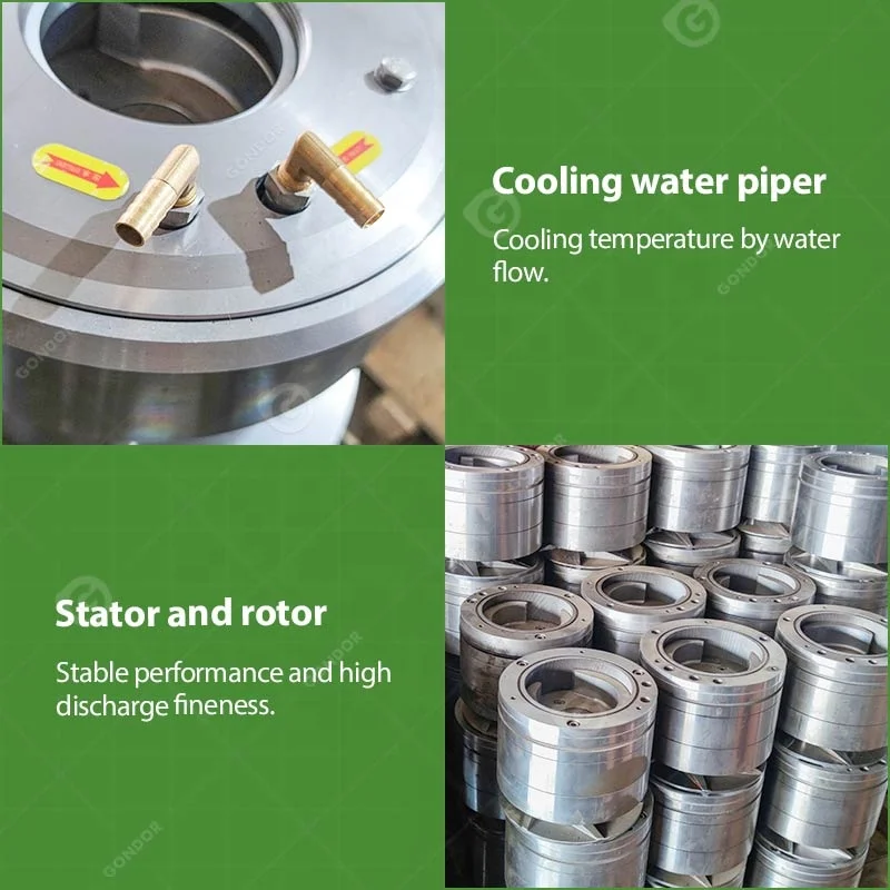 Nut Butter Mixer Process Used Peanut Colloid Mill Parts Super-Fine Sesame Paste Tahini Make Machine