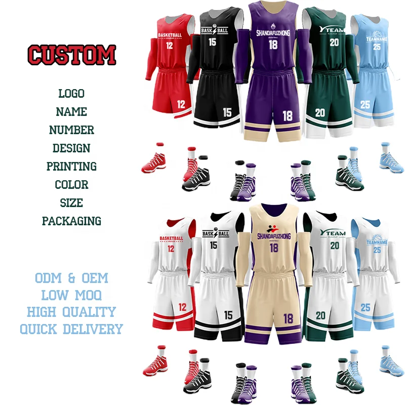 Custom Men s Youth Basketball Jerseys Reversible Mesh Custom men s youth basketball jerseys reversible mesh