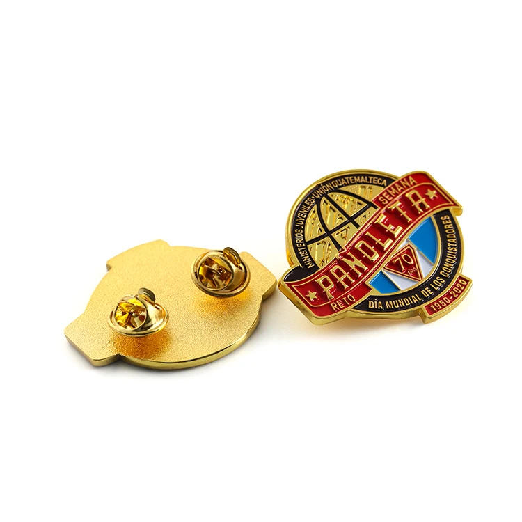 Free Design Hat Pins Small Gold Metal Soft Enamel Custom Button Pins