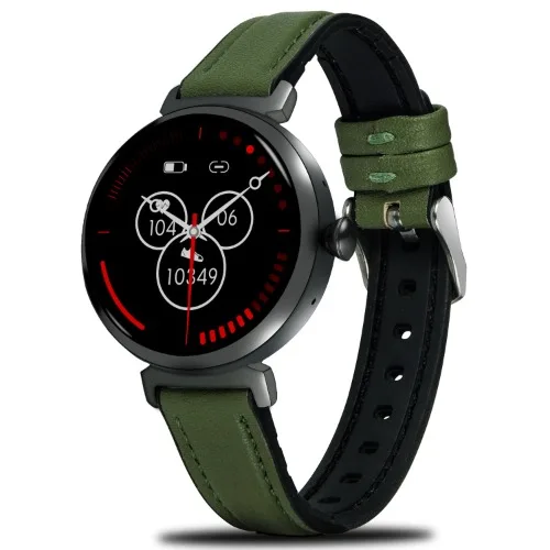 DM70 Minimalist Fashion Smart Watch for Women(Answer/Make Calls), World Smallest 1.04" Round AMOLED Screen Smartwatch for Ladies