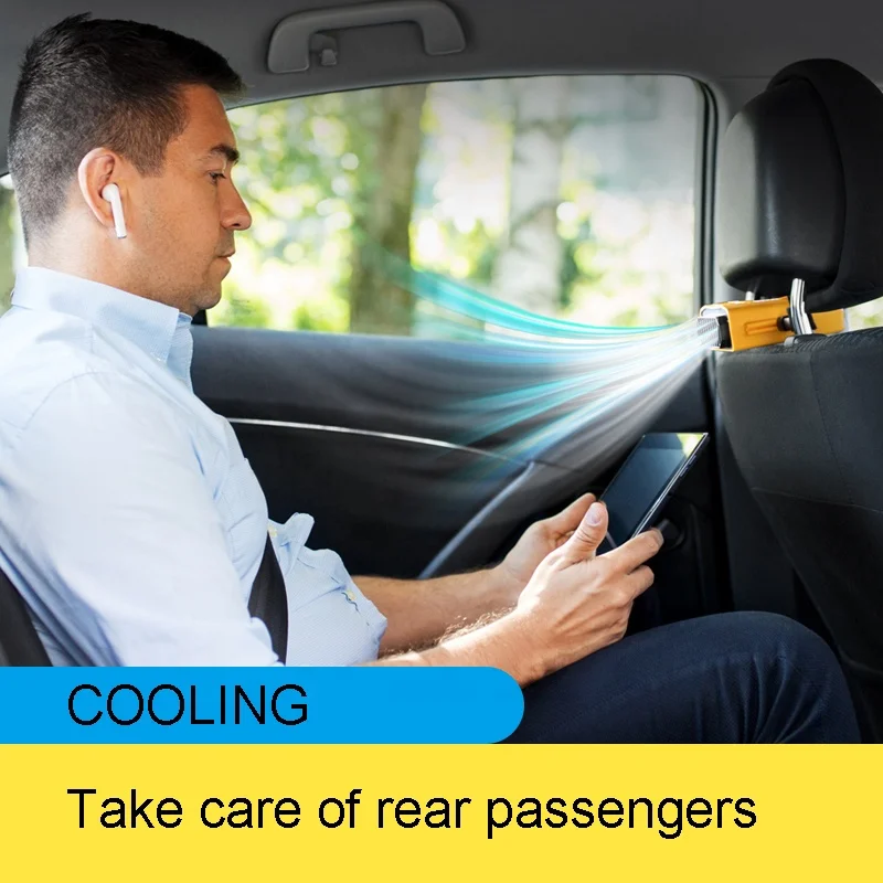 5 в летний Регулируемый USB Автомобильный Вентилятор