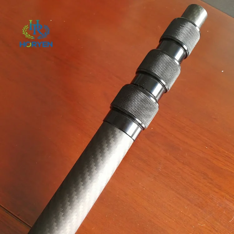 20feet 45 Foot Spear Pultrusion Telescopic Carbon Fiber Pole Carbon Fiber  Extension Pole Short Section Telescopic Poles