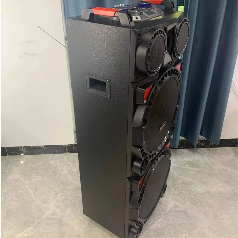 MT-1598 последние DJ динамик двойной 15 дюймов динамик большой 120W наушники-вкладыши TWS с НЧ-динамик с двойной беспроводной микрофон