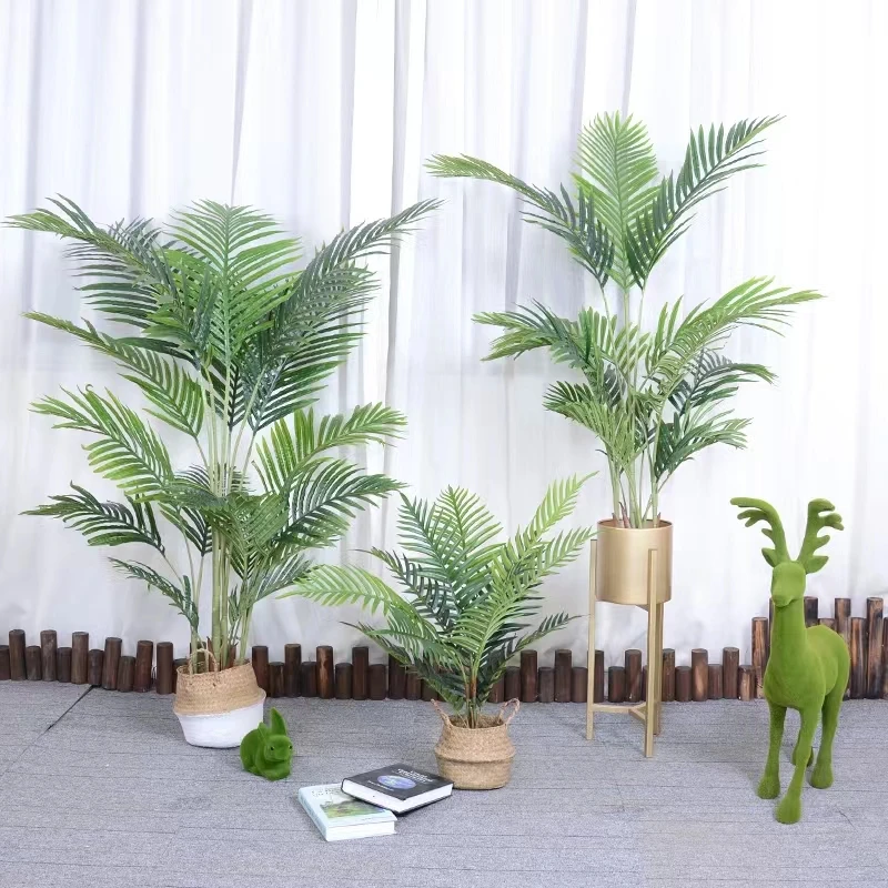 Hot Sale Fejka Realistische Topf Kwai Areca Palmen pflanze Knstliche  Bonsai Kleine Paradies Palme